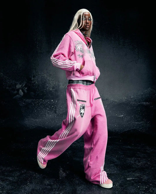 Winter Street Trendsetters Wear Long Sleeved Hoodies, Dark Gothic High Street Printed Clothes, Streetwear Oversized Sweatshirts SS69