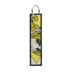Sword Wind Legend Anime JOJO Wonderful Adventure Weaving Mark Keychain Sword Wind Legend Decorative Chain Fabric Key Pendant