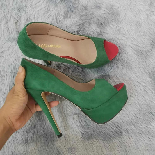 Women Platform Sandals Stilettos Sexy Stripper Pole Dance High Heels Pumps Peep Toe Ladies Nighclub Party Black Wedding Shoes