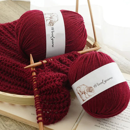 500g pure wool yarn fine count cashmere medium coarse yarn for making warm sweaters and scarves for autumn and winter