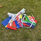 2026 World Cup String Flags Bunting - 48pcs Polyester National Flags