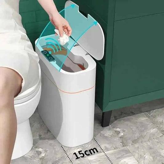Smart sensor trash can for home use, bedroom with lid, bathroom, anti-odor, bedroom and living room