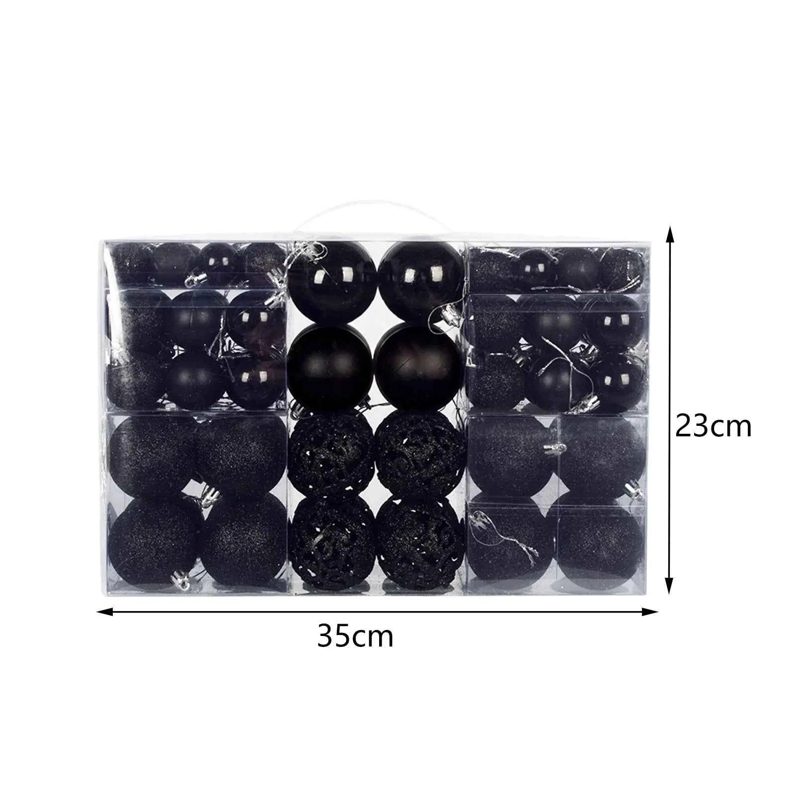 100Pcs Christmas Ball Ornaments Tree Decorative Shatterproof Decorations Hanging Xmas for Anniversary Wedding Party Holiday