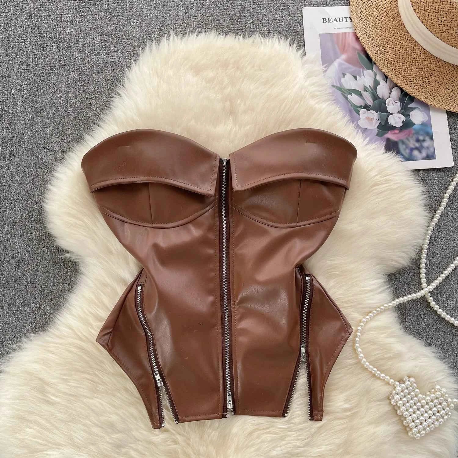 Silver Gold Corsets for Women Steampunk Gothic Corset Bustier with Zipper  Vintage Style Corset Top Burlesque Lingerie