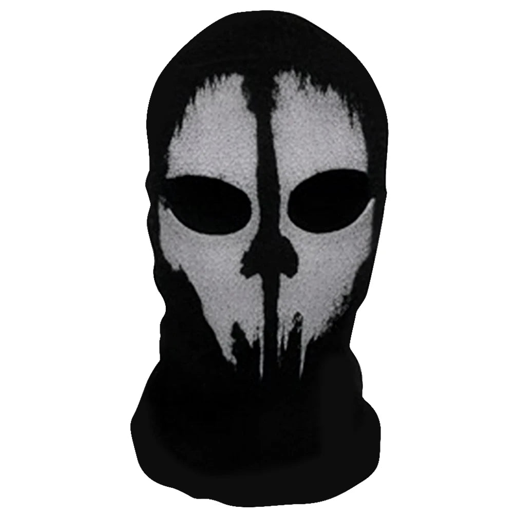 Ghost Skull Balaclava Full Face Mask for Cosplay & Cycling