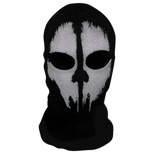 Ghost Skull Balaclava Full Face Mask for Halloween Cosplay and Cycling