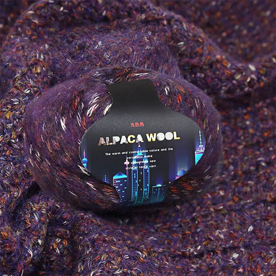 Nine-colored Bird, Seven-colored Alpaca Wool Self-knitting Scarf, Yarn Ball, Handmade Knitting, DIY Medium-thick Sweater and Coa SS69