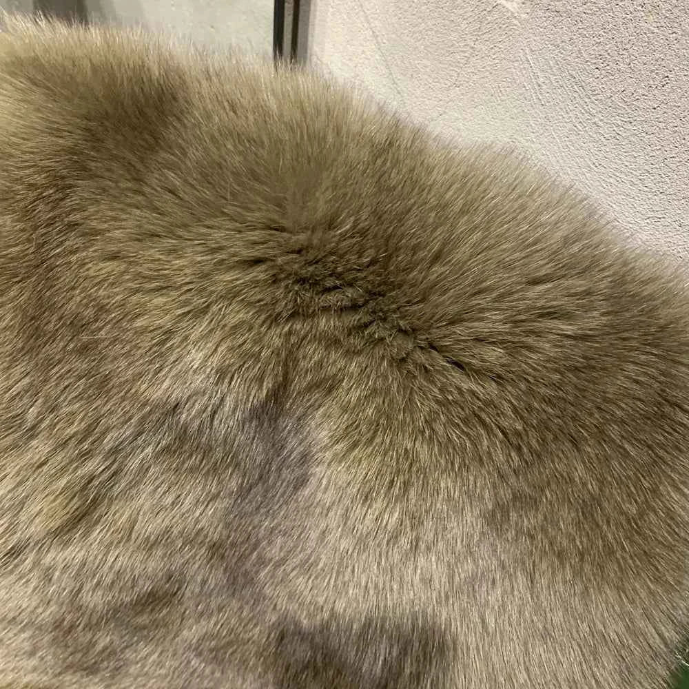 Winter Long Fur Coats Winter Female Natural Fox Fur OutWear Full Pelt Real Fox Fur Jackets with Long Sleeve