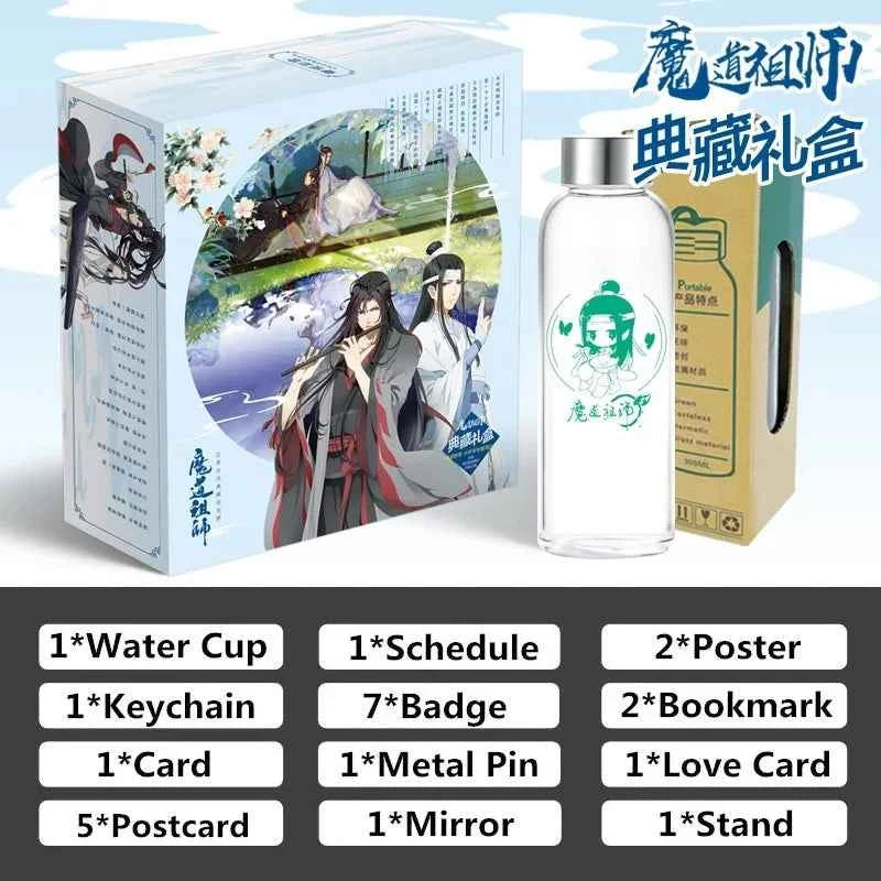 New Comic Grandmaster of Demonic Cultivation Luxury Gift Box MDZS Wei Wuxian, Lan Wangji Badge Postcard Bookmark Cosplay Gift