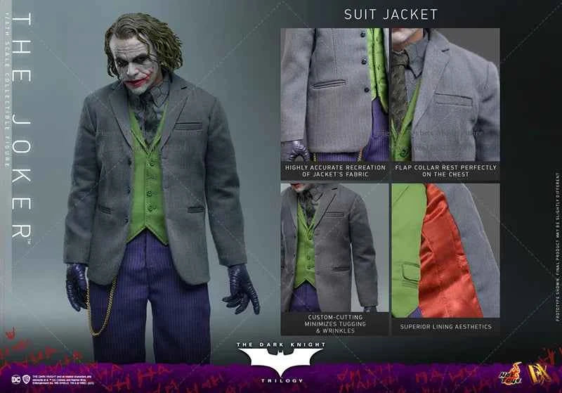 HOTTOYS HT DX32 1/6 Collectible Glue Hair Joker Action Figure Comics Dark Black Villain Delicate 12