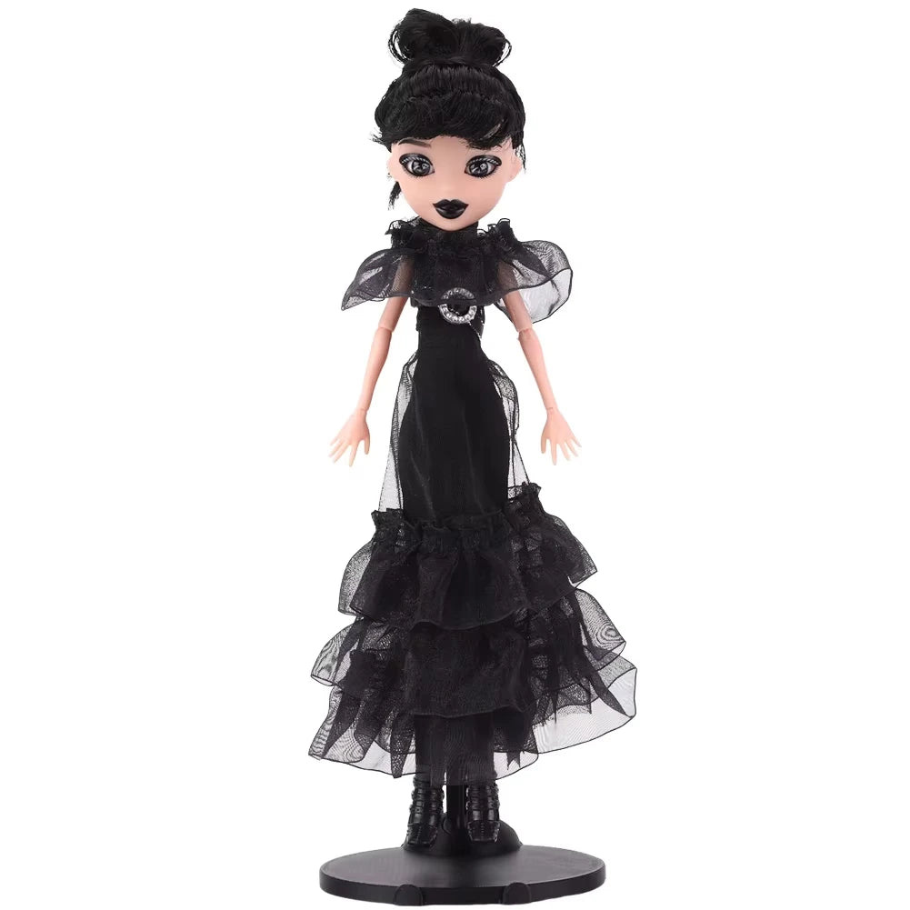 New Wednesday Addams Figure Cute Toy Addams Family Doll Room Decoration Model Children's Soothing Toys Birthday Christmas Gift SS69