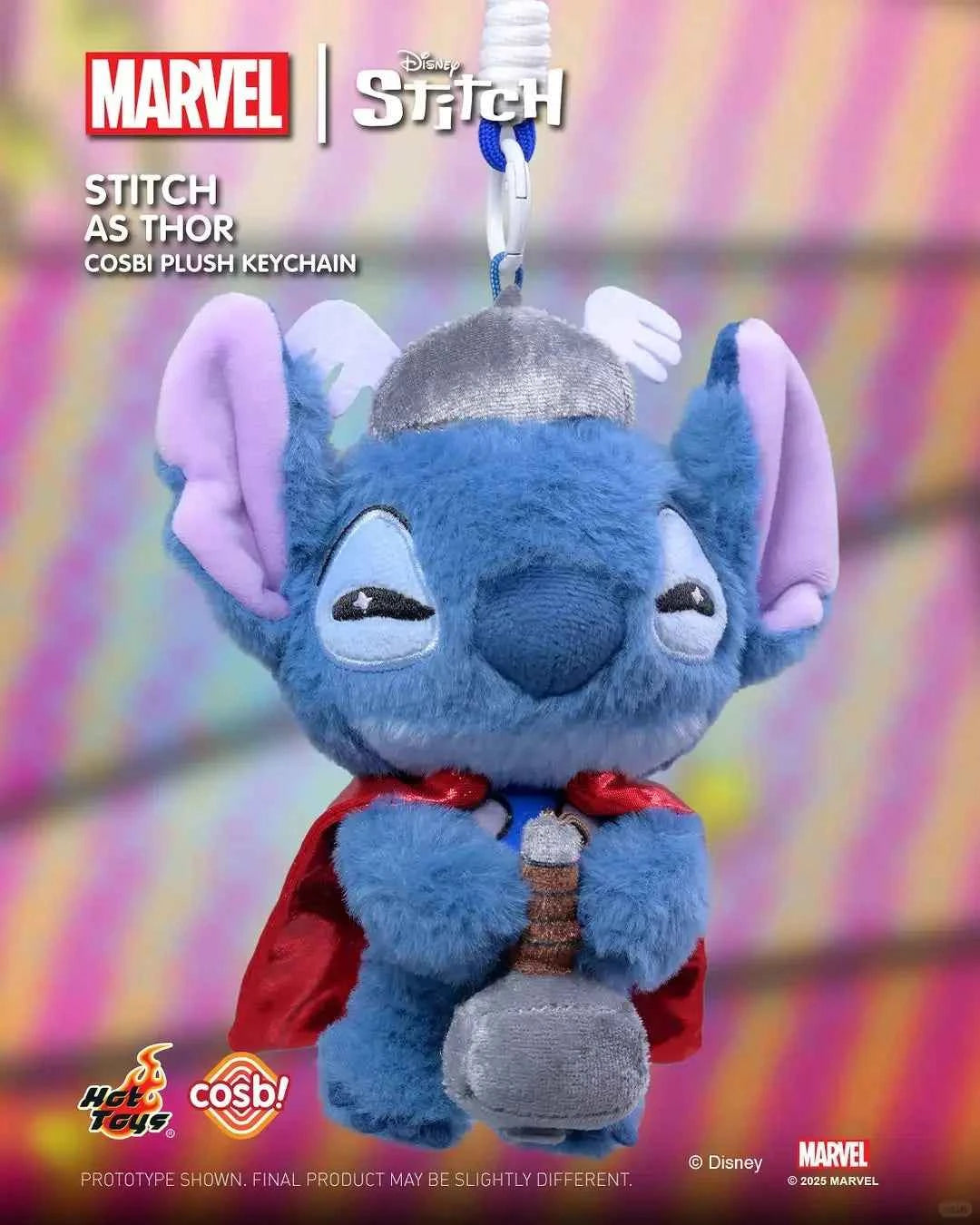 Hottoys Cosbaby Stitch Marvel Blind Box - Captain America & Spider-Man Crossver Anime Figure Christmas Surprise Gift Collection