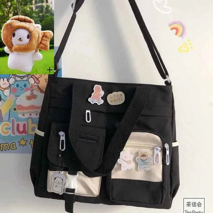 Nylon Waterproof Canvas Women Handbags Shoulder Bag Japanese Ladies Messenger Bag Student School Crossbody Bags for Girl Satchel