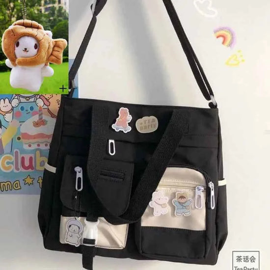 Nylon Waterproof Canvas Women Handbags Shoulder Bag Japanese Ladies Messenger Bag Student School Crossbody Bags for Girl Satchel