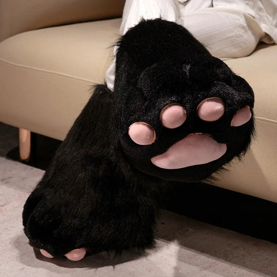 Fursuit Paw Gloves Boots Giant Wearable Wing Accessories Plush Toys Furry Cosplay Cat Bear Shoes Cute Fluffy Animal Manga Party SS69