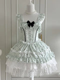 French Lolita Strap Dress Lace Patchwork Cosplay Outfit Y2K Vintage Elegant Girls Sweet Party Kawaii Dress Women Clothing 2026