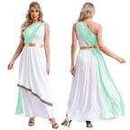 Women's Greek Goddess One-Shoulder Tunic Dress
