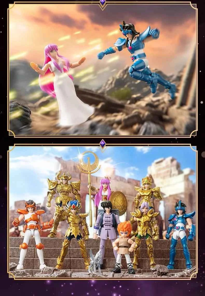 New 100% Original Blokees Saint Seiya Galaxy Version Vol.3 Anime Action Figure Model Toy Birthday Christmas Gift