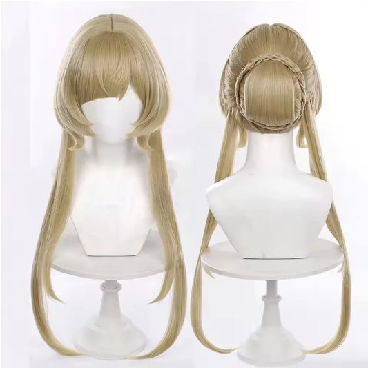 Genshin Impact Sandrone Cosplay Costume Wig Marionette Dress Uniform Eleven Fatui Harbingers Halloween Party Women Girls Props