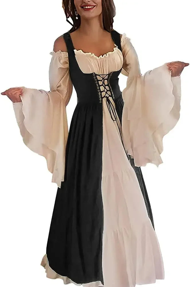 Cosplay Womens'S Medieval Renaissance Costume Cosplay Over Suit Dress Vest Victoria Princess Steam Punk Strap Plus Size SS69