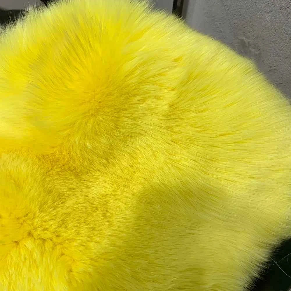 Winter Long Fur Coats Winter Female Natural Fox Fur OutWear Full Pelt Real Fox Fur Jackets with Long Sleeve