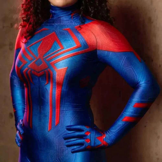 SS69 Women 2099 Spiderman Cosplay Jumpsuit Stretchy Polyester Bodysuit