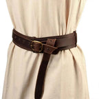 SS69 Medieval Viking Waist Belt, Faux Leather Wide Knight Costume Accessory