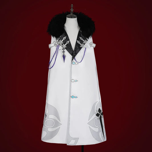 Game Genshin Impact Fatui Cosplay Costume Doctor Arlecchino The Captain Pantalone Marionette Colombina Cloak Halloween C07575