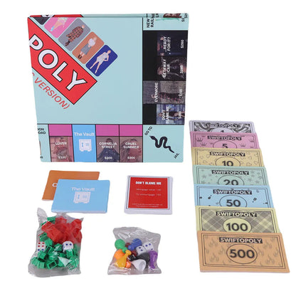 Taylor's Monopoly Board Game Fun Party Family Interactive Chess Games Swiftopoly Board Game Adults Fans Interactive Board Game SS69