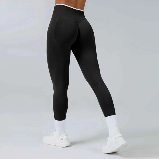 Seamless High Waist Yoga Pants Women Tummy Control Leggings Stretchy Soft Workout Running Leggings Comfortable Gym Sports Tights