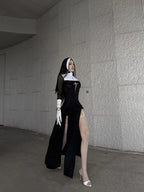 Halloween Cute Female Anime Nun Costume Role Play Performance Clothes Sexy Ladies Performance Fancy Dress Sister Costume New