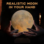 Mexllex Magnetic Floating Moon Lamp, 3D Printed Rotating LED