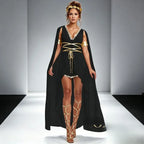 Greek Roman Goddess Dress Flowing White Toga Robe Halloween Cosplay Costume for Stage Performance and Party