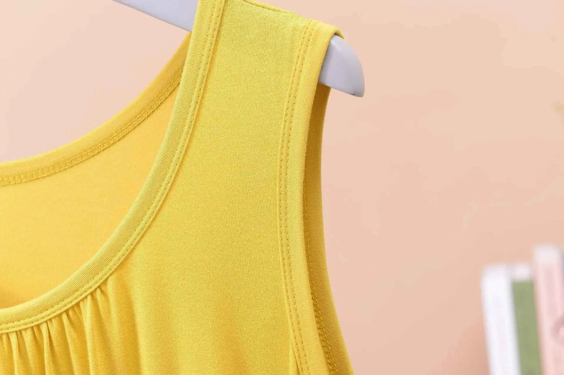 Plus size XL to 8XL Modal sleeveless sleepdress Summer lady's tank dress Loose camisole nightdress comfort dresses