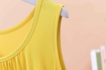 Plus size XL to 8XL Modal sleeveless sleepdress Summer lady's tank dress Loose camisole nightdress comfort dresses