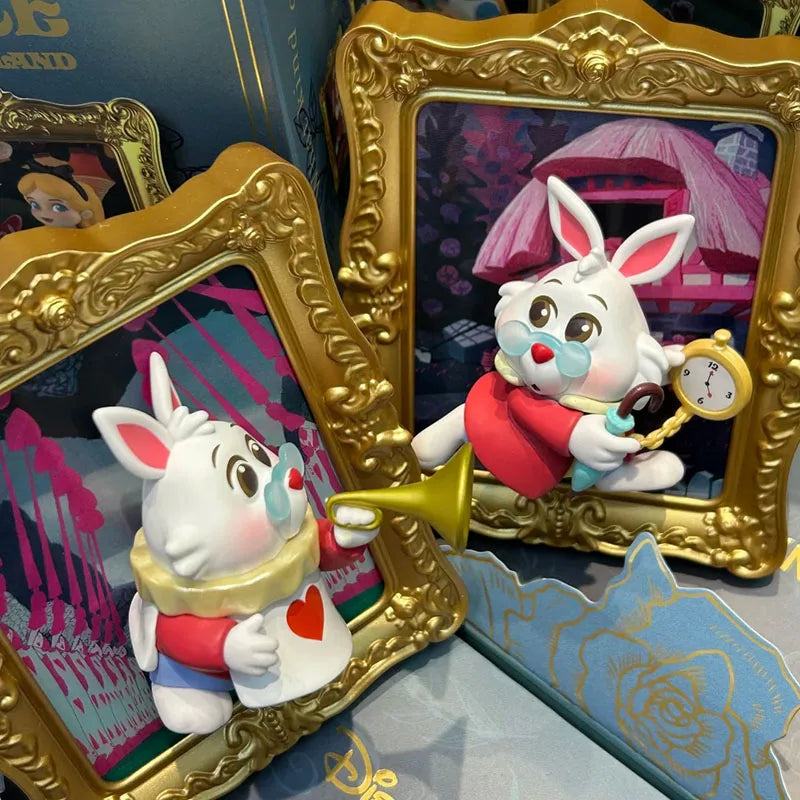 Original Disney Alice In Wonderland Blind Box Art Gallery Series Trendy Collectible Desktop Ornament Model Birthday Gift SS69
