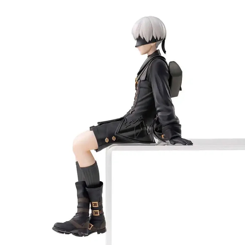 Nier Automata 2B A2 9S Sitting Position Game Figure Mechanical Lifeform Statue Collection Desktop Decoration  Toys Gifts SS69