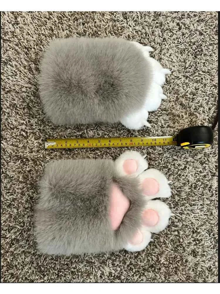 Kig attachment Fursuit Kigurumi Furry Animal Claws Nails Glove Cosplay Costume Wearable Furry Animal Paw Cosplay Props Kid gift