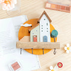 Fairytale Town Wooden Wall Hook Rack for Keys