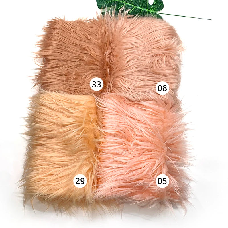 Faux Fur Fabric 8cm Long Pile Cosplay Patchwork Sheet