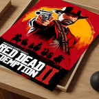 Red Dead Redemption 2 Waterproof Adhesive Art Print