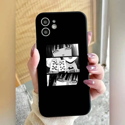 1pc Japanese Anime Kakegurui Jabami Yumeko Phone Case Silicone Soft For IPhone 17 Air 16 15 14 13 12 11 Plus Pro Max Plus SS69