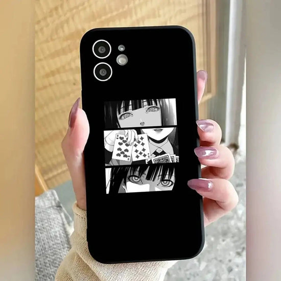 1pc Japanese Anime Kakegurui Jabami Yumeko Phone Case Silicone Soft For IPhone 17 Air 16 15 14 13 12 11 Plus Pro Max Plus SS69