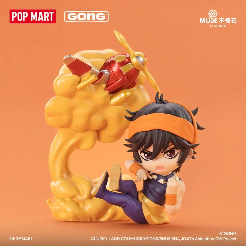 POP MART GONG JOJO's Bizarre Adventure Golden Wind Series Mystery Box Genuine Blind Box Guess Toys Bag Ornament Figurines Home