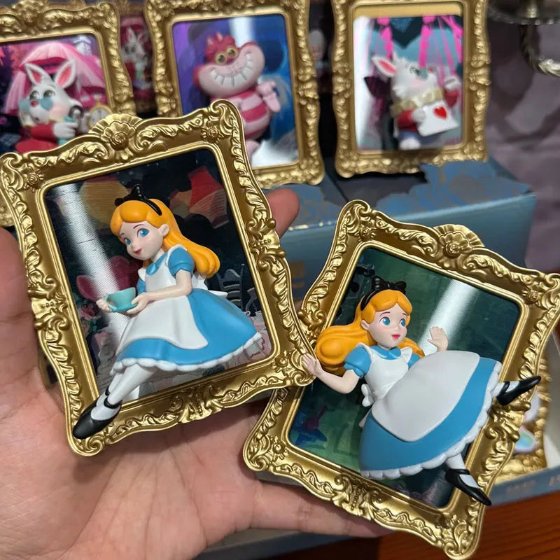 Original Disney Alice In Wonderland Blind Box Art Gallery Series Trendy Collectible Desktop Ornament Model Birthday Gift SS69