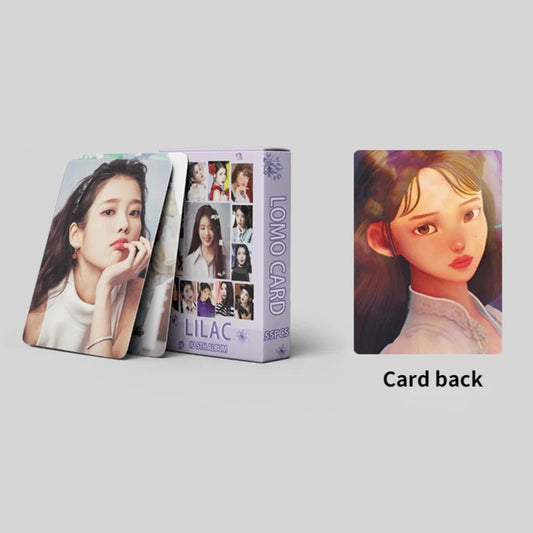 55pcs/set Kpop IU The Golden Hour Lomo Cards High quality HD Photocard for fans collection Fashion Cute Fans Gift SS69