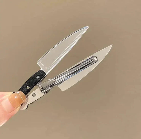 New Creative Weird Knife Hair Clips For Women Funny Hairpins Girls Hairclip Punk Barrette Hairpins Headwear Hair y2k Accessories SS69