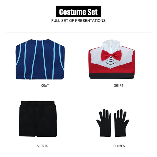 Vox Cosplay Costume Set - Hazbin Hotel Anime Uniform Coat and Pants