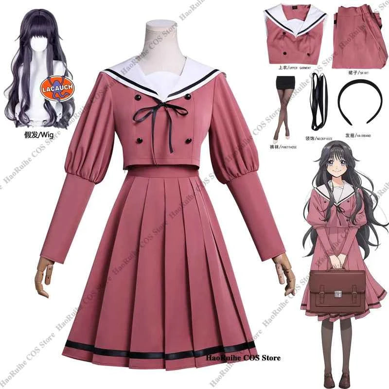 Anime Kaoru Hana wa Rin to Saku Kaoruko Waguri Cosplay Costume Wig Uniform Halloween Party Christmas Play Role Clothes Clothing