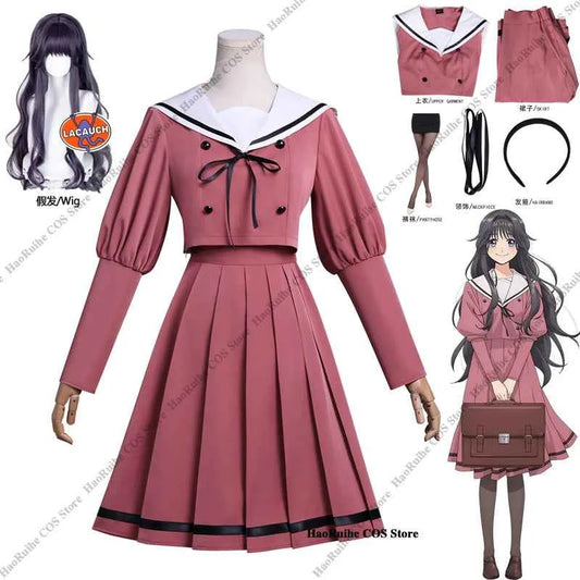 Anime Kaoru Hana wa Rin to Saku Kaoruko Waguri Cosplay Costume Wig Uniform Halloween Party Christmas Play Role Clothes Clothing